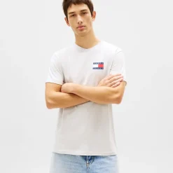 Tommy Jeans Herren Slim Essential T Shirt Ice Grey Heather