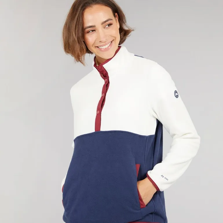 Trespass Damen Abilene Halber Knopf Fleece Ghost