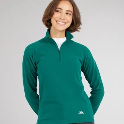Trespass Damen Shiner 1/2 Reißverschluss Mikro Fleece Türkis
