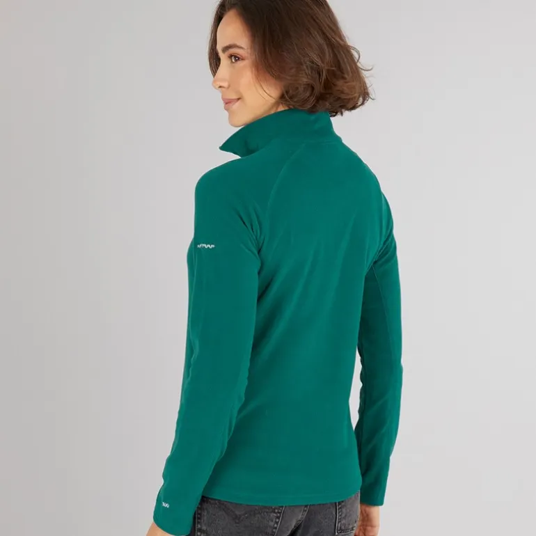 Trespass Damen Shiner 1/2 Reißverschluss Mikro Fleece Türkis