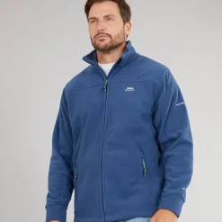Trespass Herren Bernal Fleecejacke mit durchgehendem Reißverschluss Marineblau