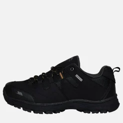 Trespass Herren Finley Low Wasserdichte Wanderschuhe Schwarz / Goldbraun
