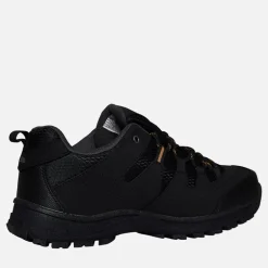 Trespass Herren Finley Low Wasserdichte Wanderschuhe Schwarz / Goldbraun
