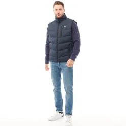 Trespass Herren gefütterte Weste Brecker Marineblau