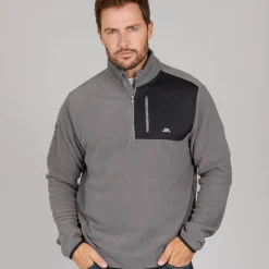 Trespass Herren Mcgeechan 1 / 2 Zip Microfleece Mittel Grau