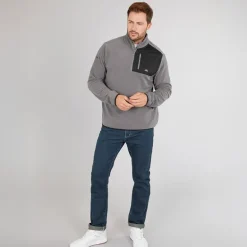 Trespass Herren Mcgeechan 1 / 2 Zip Microfleece Mittel Grau