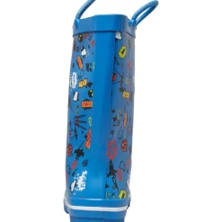 Trespass Jungen Childrens Apolloton Cartoon Printed Wellington Gummistiefel Blau