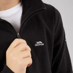 Trespass Junger Junge Masonville 1/2 Reißverschluss Micro Fleece Schwarz