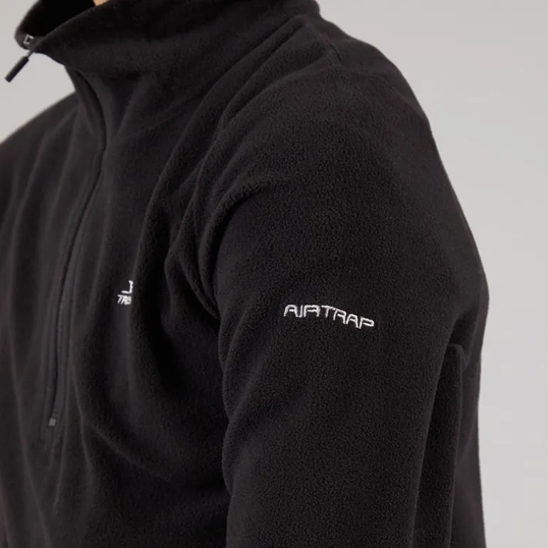 Trespass Junger Junge Masonville 1/2 Reißverschluss Micro Fleece Schwarz