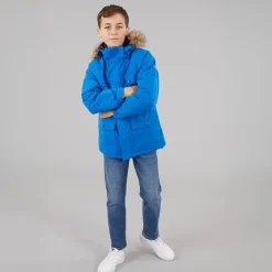 Trespass Junge Upsider Isolierte Wasserdichte Parka Blau
