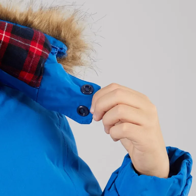 Trespass Junge Upsider Isolierte Wasserdichte Parka Blau