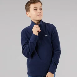 Trespass Junior Junge Masonville 1/2 Reißverschluss Micro Fleece Marineblau