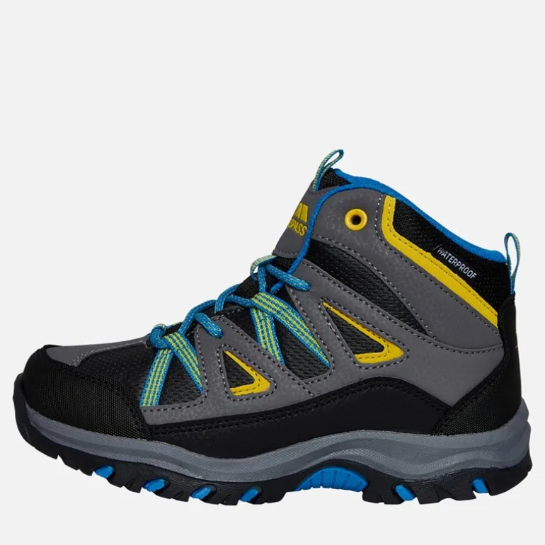 Trespass Kinder Gillon 2 Mid Waterproof Wanderstiefel Schwarz