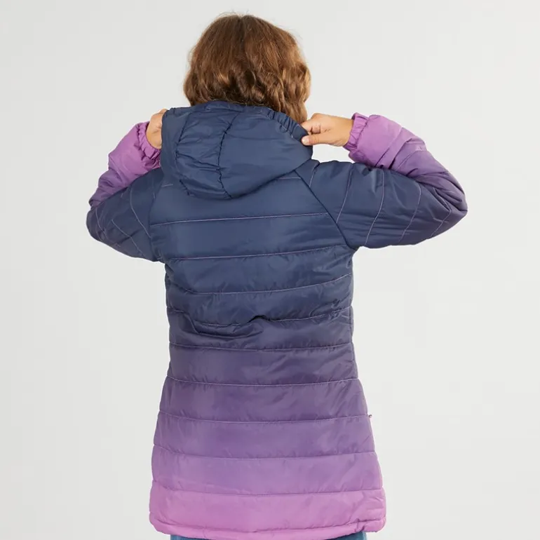 Trespass Mädchen Destiny Ombre Gefütterte Kapuzenjacke Dunkelrosa Ombre