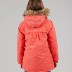 Trespass Mädchen Larission Isolierte Wasserdichte Parka Soft Orange