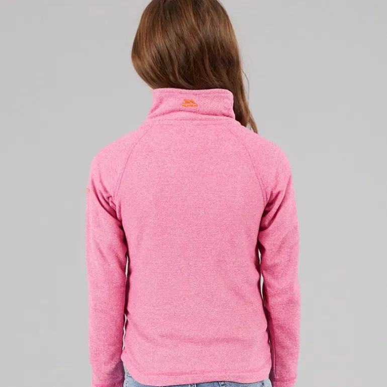 Trespass Mädchen Wiesen 1/2 Reißverschluss Fleece Rosa Dame