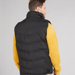 Trespass Weste Herren Brecker Gepolstert Wasserdicht Schwarz