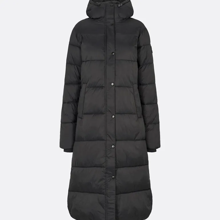 True North Damen Iza Steppmantel Schwarz
