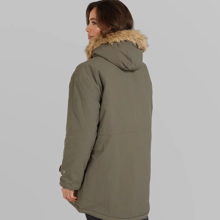True North Damen Majlis Parka Armee Grün