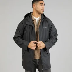 True North Herren PU Mantel Schwarz