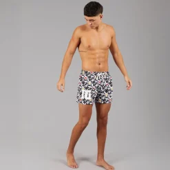 Umbro Herren Renn Badehosen Weiß/Schwarz/Gold/Rot