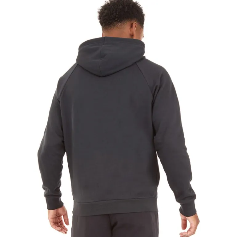 Under Armour Herren UA Rival Fleece Logo Hoodie Schwarz/Weiß