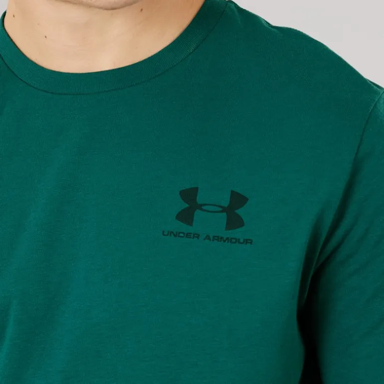 Under Armour Herren UA Sportstyle linke Brust Kurzarm T Shirt Rack Green/Arden Green