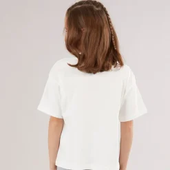 Vero Moda Mädchen Katrine Cropped T Shirt Schneeweiß Chillin C-12 Snow White Chillin