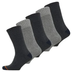 WEATHERPROOF Herren Socken Thermo-Crew Grau/Marine 5er Pack
