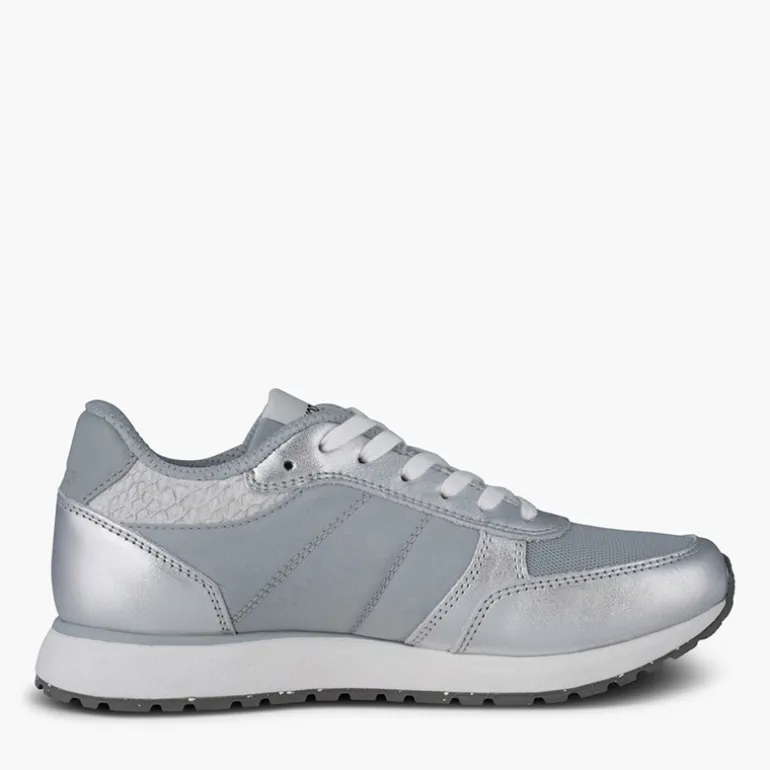 Woden Damen Ronja Metallic Sneaker 039 Silver