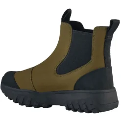 Woden Damenstiefel Magda Gummi Laufsohle 786 Dunkel Oliv / Schwarz