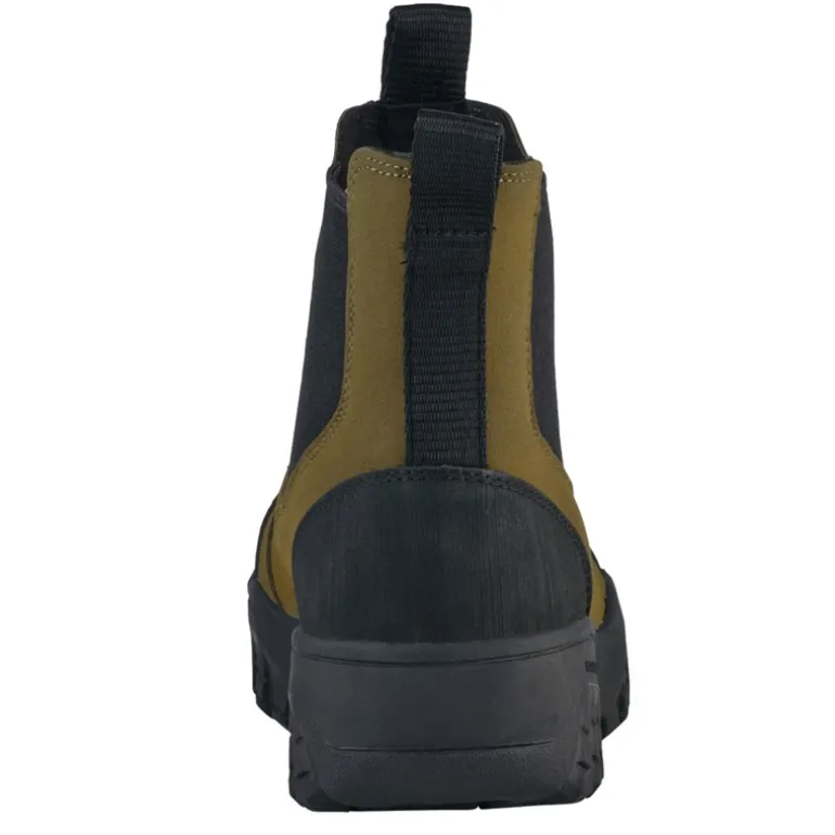 Woden Damenstiefel Magda Gummi Laufsohle 786 Dunkel Oliv / Schwarz