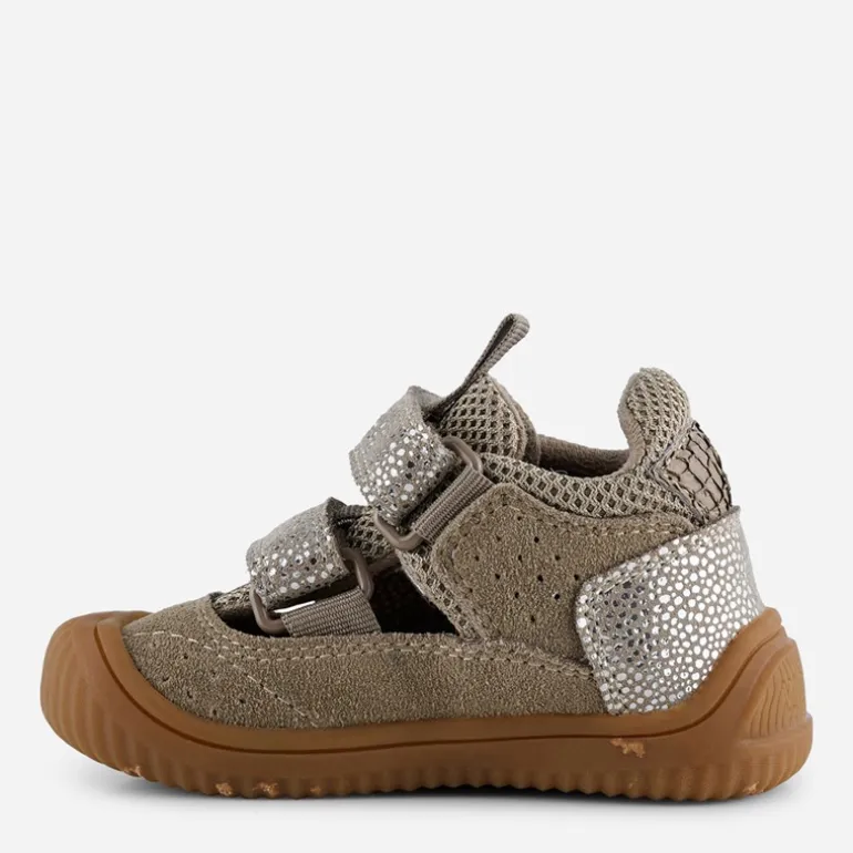 Woden Kinder Tristan Perlen Sandalen 776 Silver Mink