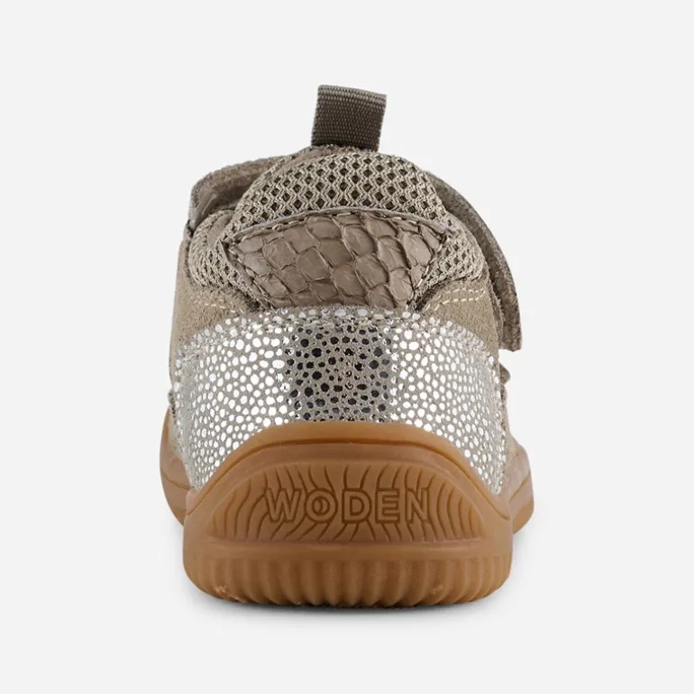 Woden Kinder Tristan Perlen Sandalen 776 Silver Mink