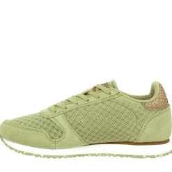 Woden Sneakers aus Wildleder Damen Ydun Mesh II 306 Oliv