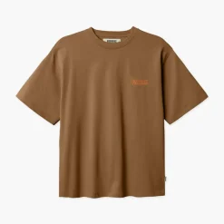 Woodbird Herren Baine Blume T-Shirt Dark Brown
