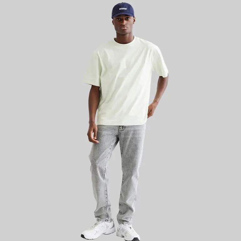 Woodbird Herren Doc Regular Tapered Jeans Grau