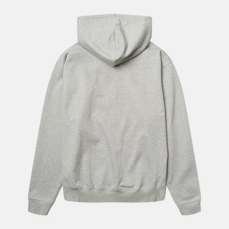 Woodbird Herren Fuji Base Zip Hoodie Light Grey Melange