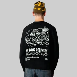 Woodbird Herren Kurt Koi Lieferung Pullover Schwarz