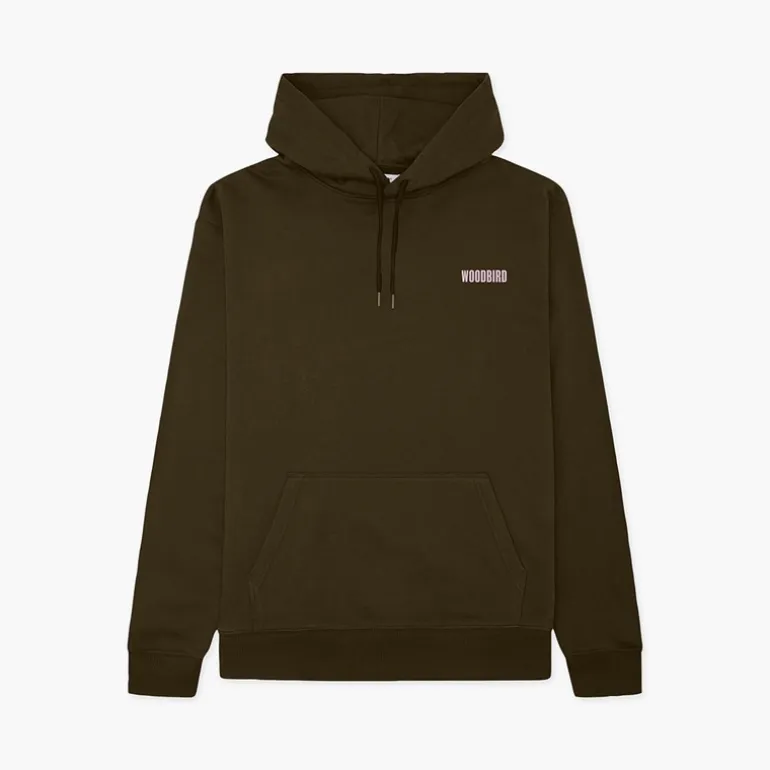 Woodbird Herren Pacs Founded Hoodie Dark Brown