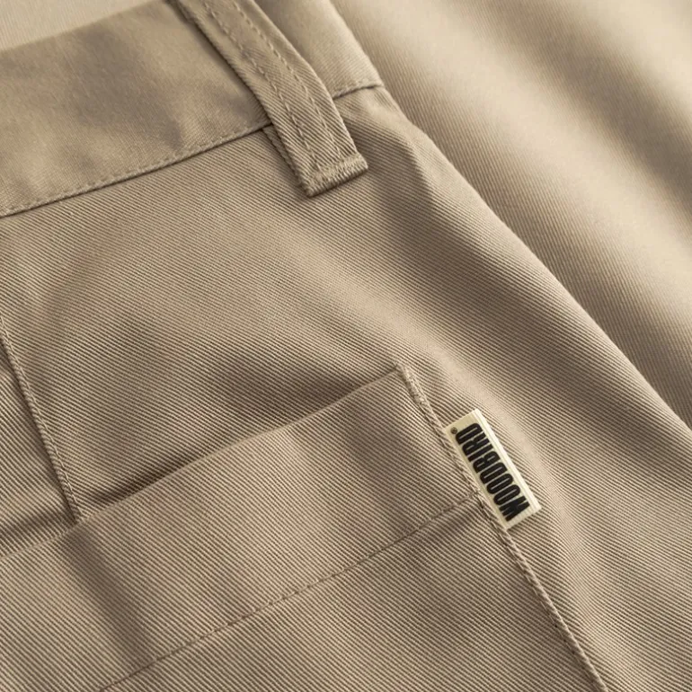 Woodbird Herren Rami Chinohose Shorts Stone