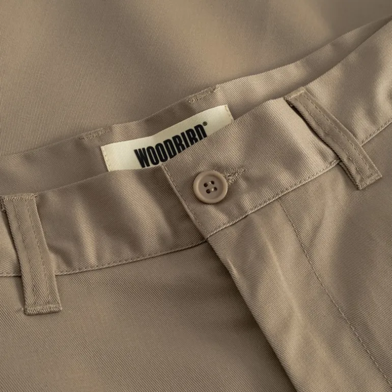 Woodbird Herren Rami Chinohose Shorts Stone