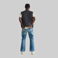 Woodbird Herren Trais Stepp Weste Schwarz