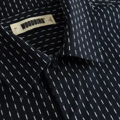 Woodbird Herren Wang Shiko Hemd Dark Navy