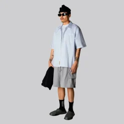 Woodbird Herren Wang Wok Hemd Light Blue