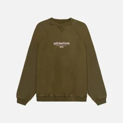 Woodbird Zhang Dye Sweatshirt Dark Brown
