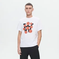 Wood Wood Herren Ace Eyes T Shirt Weiß