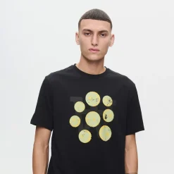 Wood Wood Herren Ace Eyes T Shirt Schwarz