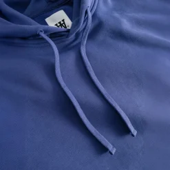 Wood Wood Herren Cass Brust Druck Hoodie Skipper Blue