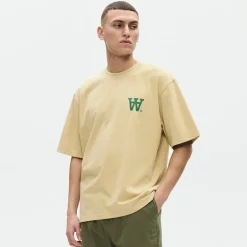 Wood Wood Herren Liam T Shirt Pale Olive Green